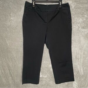 NY & Company Stretch Capri Pants Black Size 14 Work Office